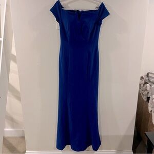 Off Shoulder Calvin Klein Blue gown